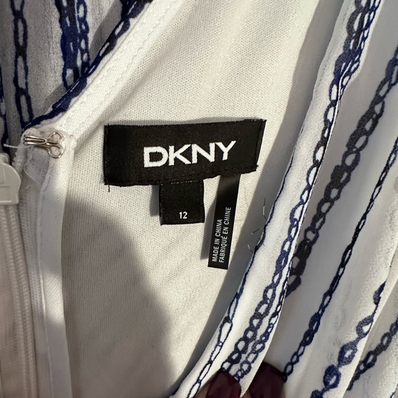 DKNY cable print dress size 12 - Picture 4 of 6